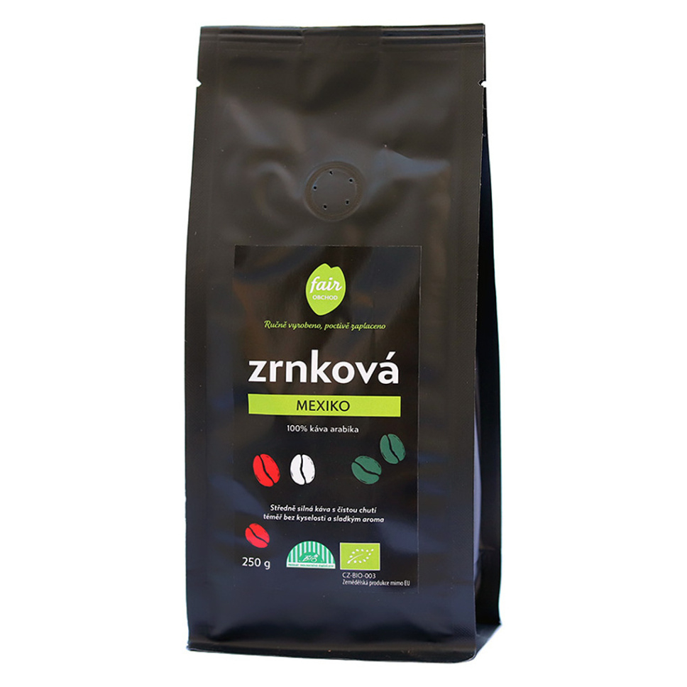 FAIROBCHOD Zrnková káva Mexiko BIO 250 g