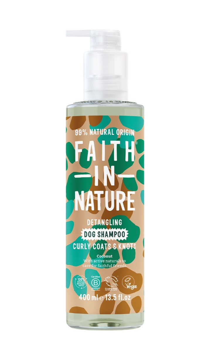 Faith in Nature Kokosový šampon pro kudrnaté psy 400 ml