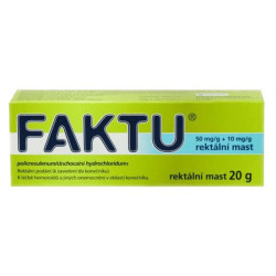 FAKTU 50mg/g+10mg/g rektální mast 20 g