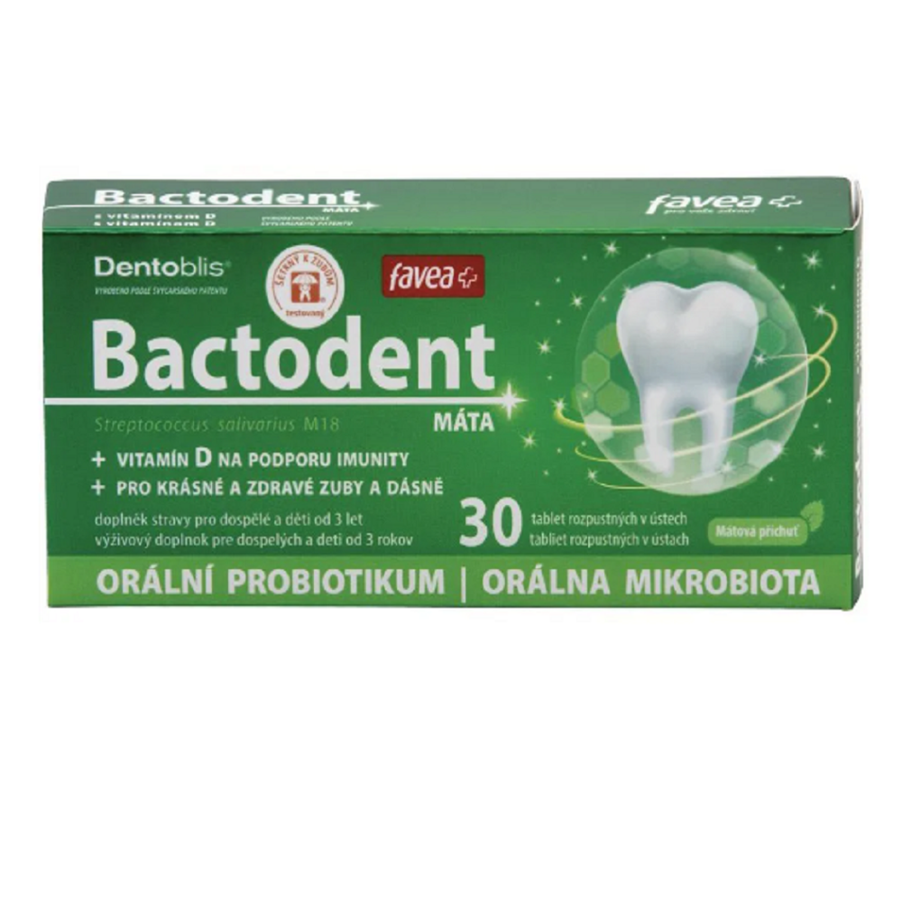 FAVEA Bactodent máta 30 tablet