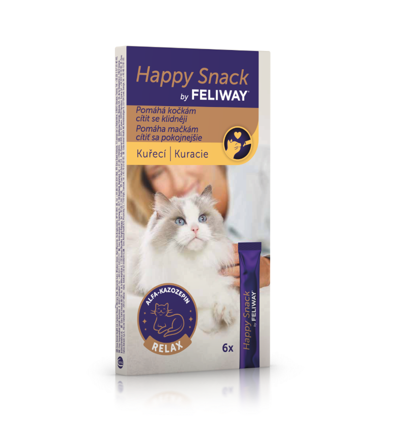 Feliway Happy Snack kuřecí 6x15 g