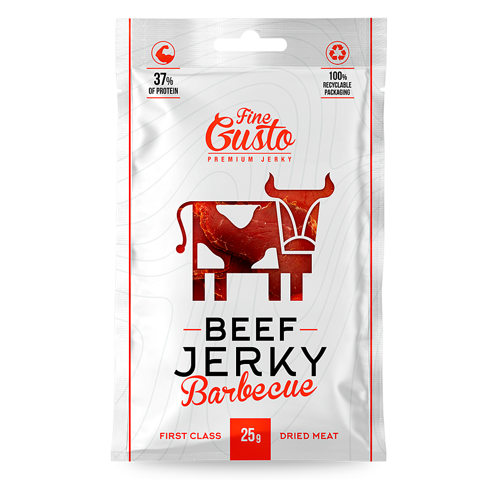 FINE GUSTO Hovězí jerky BBQ 25 g