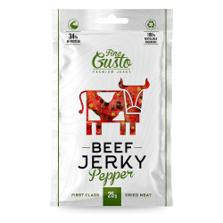 FINE GUSTO Hovězí jerky pepř 25 g