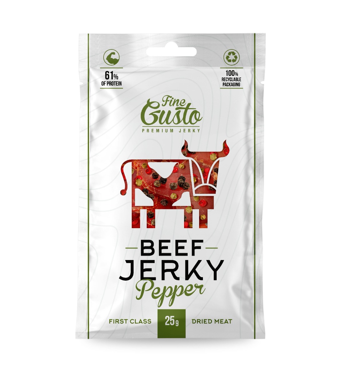 Fine Gusto Hovězí jerky Pepř 25 g