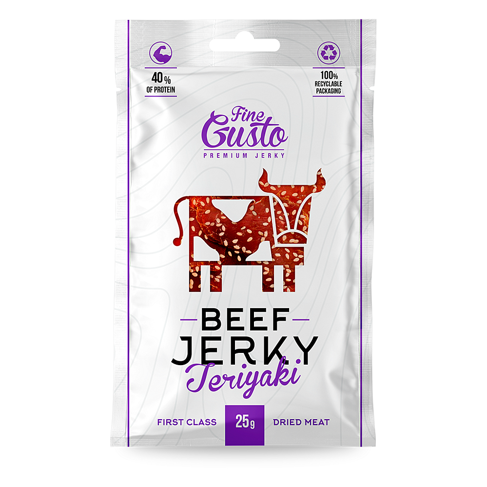 FINE GUSTO Hovězí jerky teriyaki 25 g