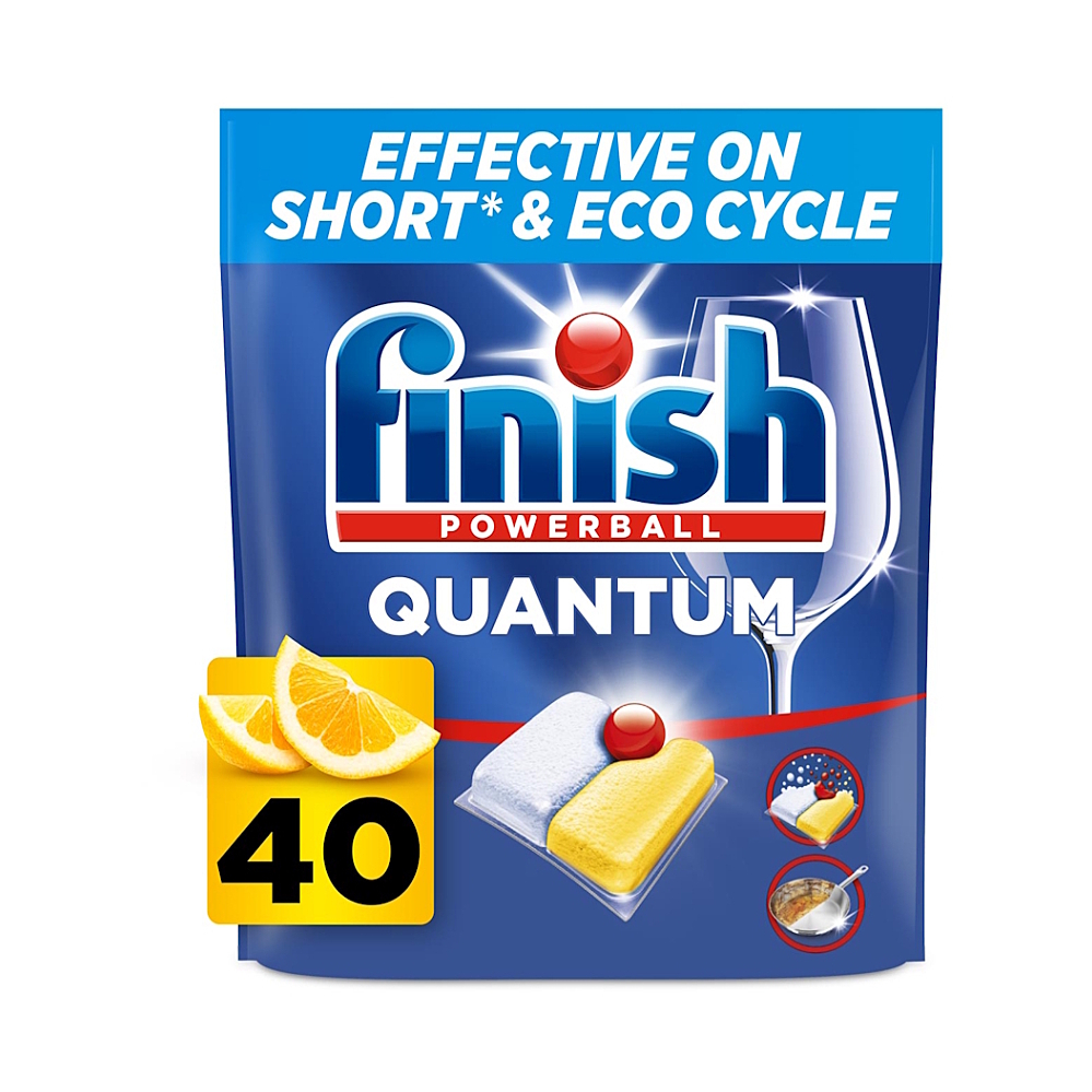 FINISH Quantum All in 1 kapsle do myčky nádobí Lemon 40 ks