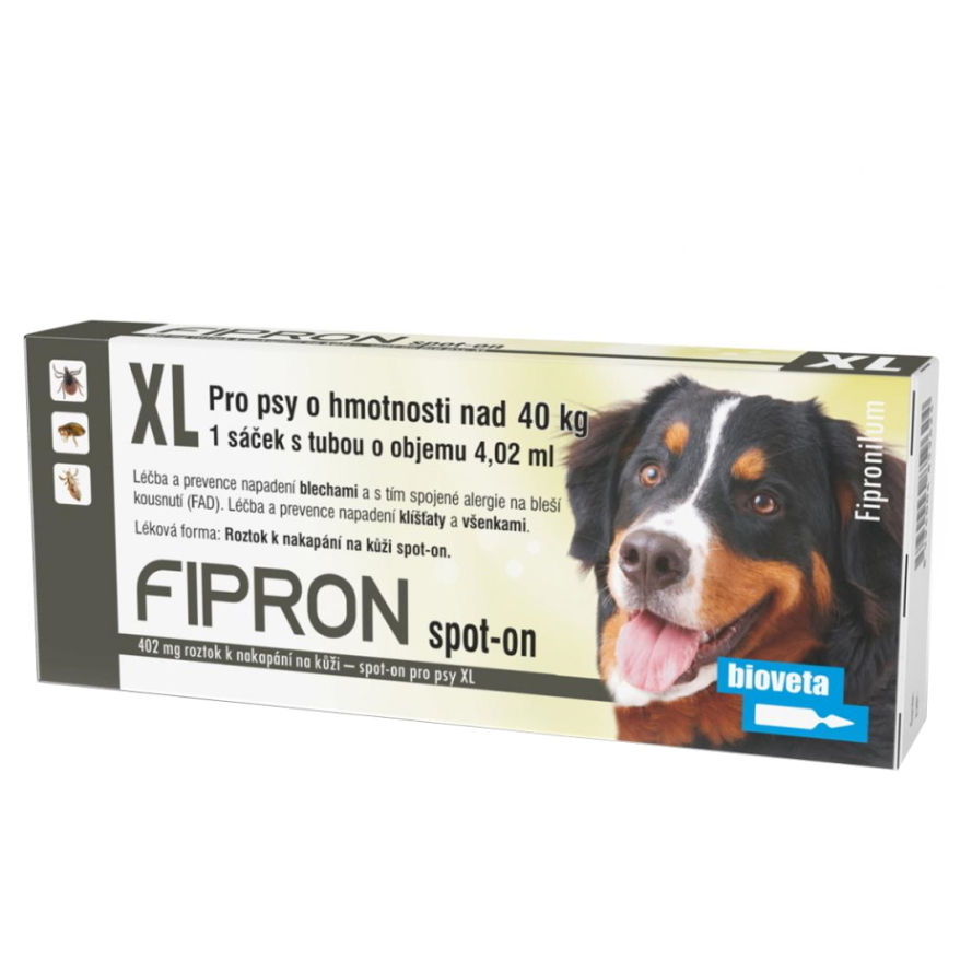 FIPRON Spot-on pro psy XL nad 40 kg 4,02 ml 1 pipeta