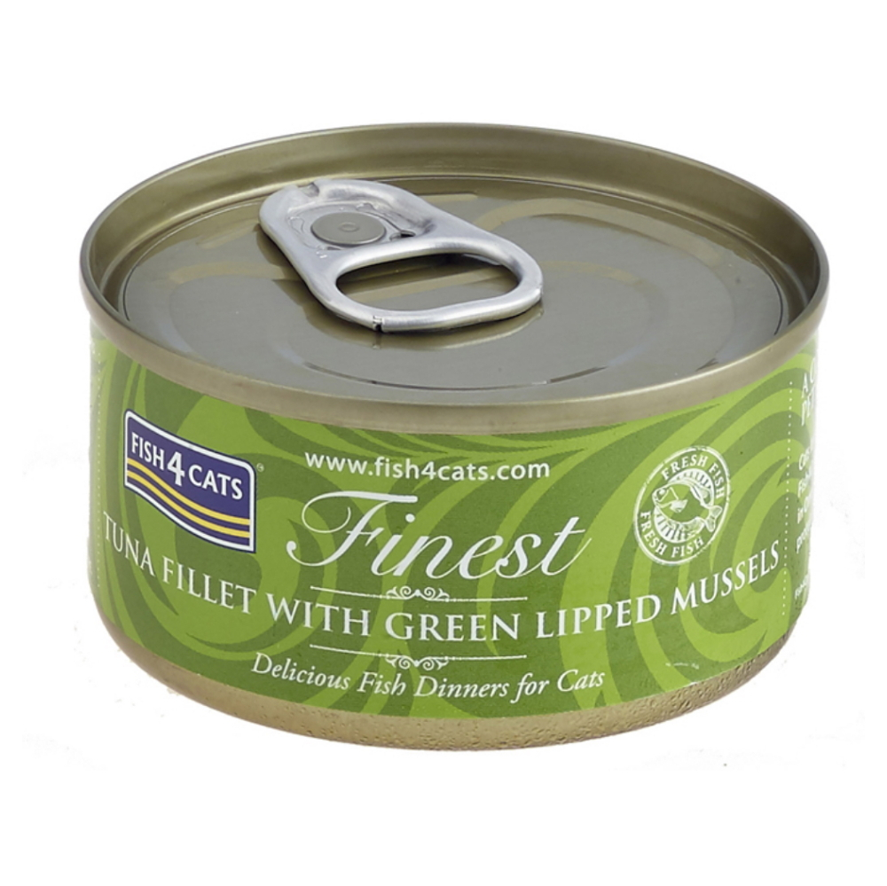 FISH4CATS  Finest tuňák s mušlemi konzerva pro kočky 70 g