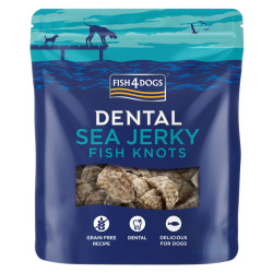 FISH4DOGS Dentální pamlsky pro psy mořská ryba uzlíky 1 ks, Hmotnost balení: 100 g