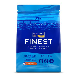 Fish4Dogs Granule malé pro dospělé psy Finest sardinka se sladkými bramborami 1,5 kg, 1+