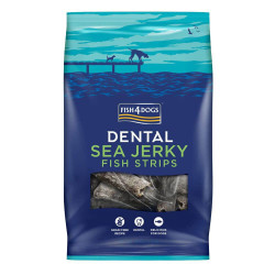Fish4Dogs Pamlsky pro psy  DENTAL SEA mořská ryba - proužky  500 g