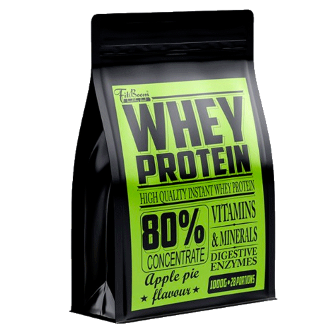FitBoom Whey Protein 80% 1000g - lesní plody