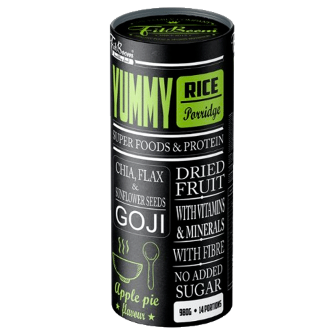 FitBoom Yummy Rice Mash 980g - čokoláda