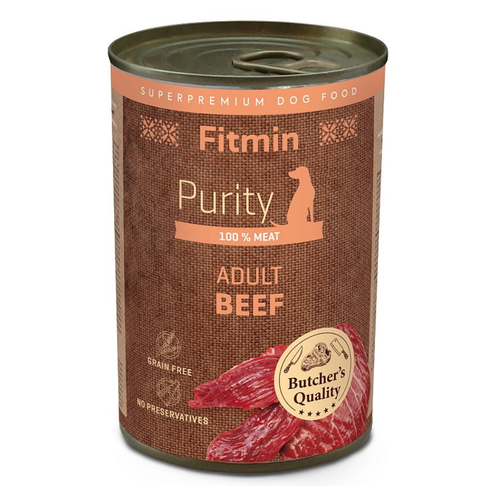 FITMIN Dog Purity konzerva hovězí pro psy 400 g