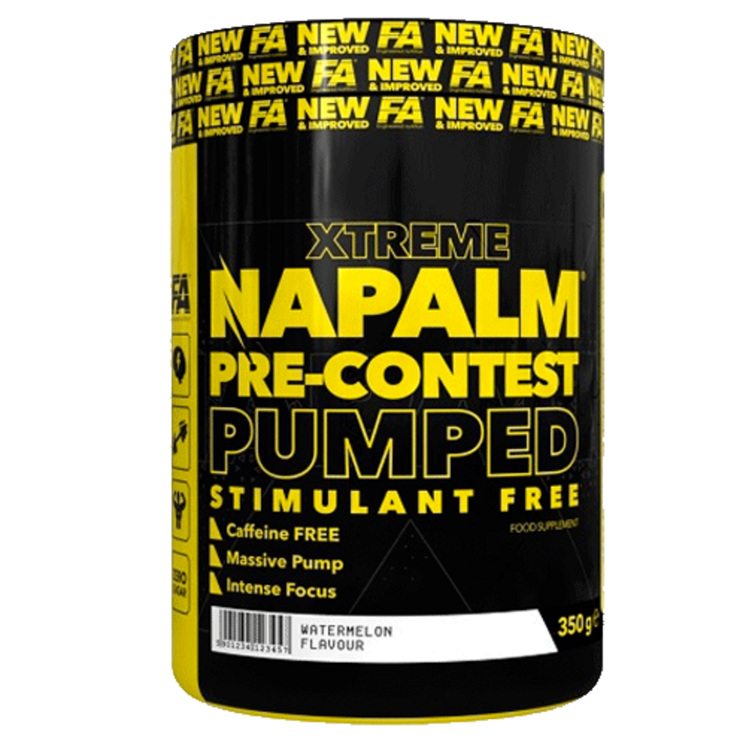 Fitness Authority Xtreme Napalm Pre-Contest Pumped stimulant free 350g - mango, citron