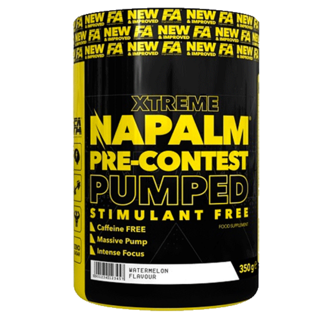 Fitness Authority Xtreme Napalm Pre-Contest Pumped stimulant free 350g - vodní meloun