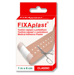 FIXAPLAST Classic nedělená s polštářkem 1 m x 6 cm