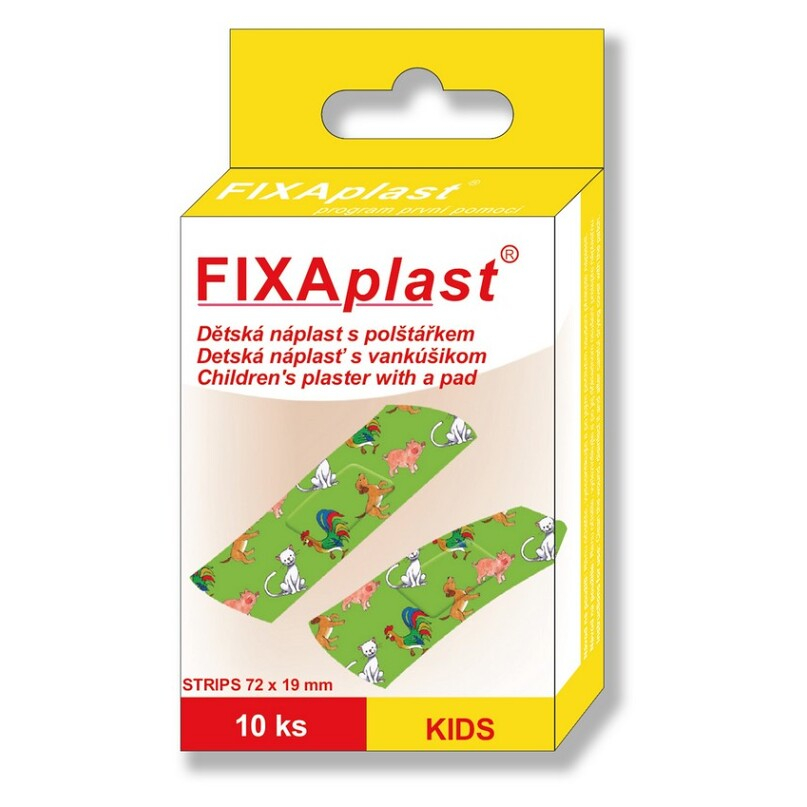 FIXAPLAST Dětská náplast s polštářkem 10 kusů