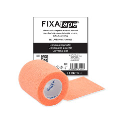 FIXAPLAST Fixatape stretch samofixační obinadlo 5 cm x 450 cm oranžové 1 kus