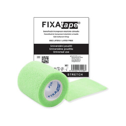 FIXAPLAST Fixatape stretch samofixační obinadlo 5 cm x 450 cm zelené 1 kus