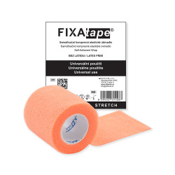 FIXAtape STRETCH 5 x 450 cm samofixační elastické obinadlo oranžové