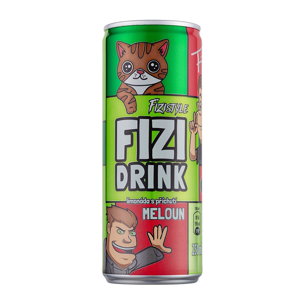 FIZI Drink limonáda s příchutí meloun 250 ml
