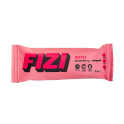 FIZI LLC Keto proteinová tyčinka jahoda + mandle 45 g