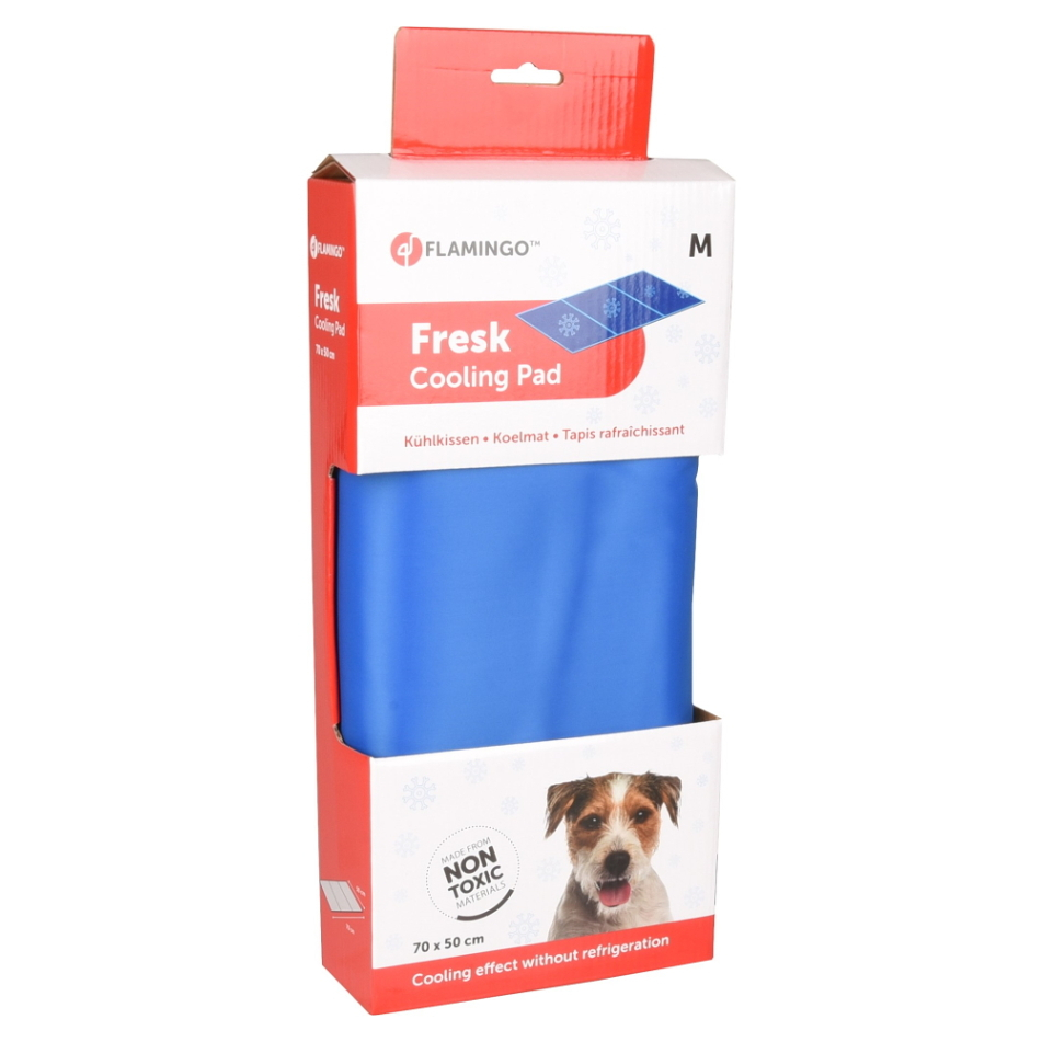 FLAMINGO Chladící podložka modrá M 70 x 50 cm 1 kus