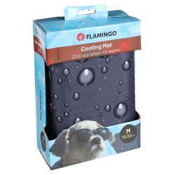 FLAMINGO Chladící podložka šedá vzor kapky M 70 x 50 cm 1 kus