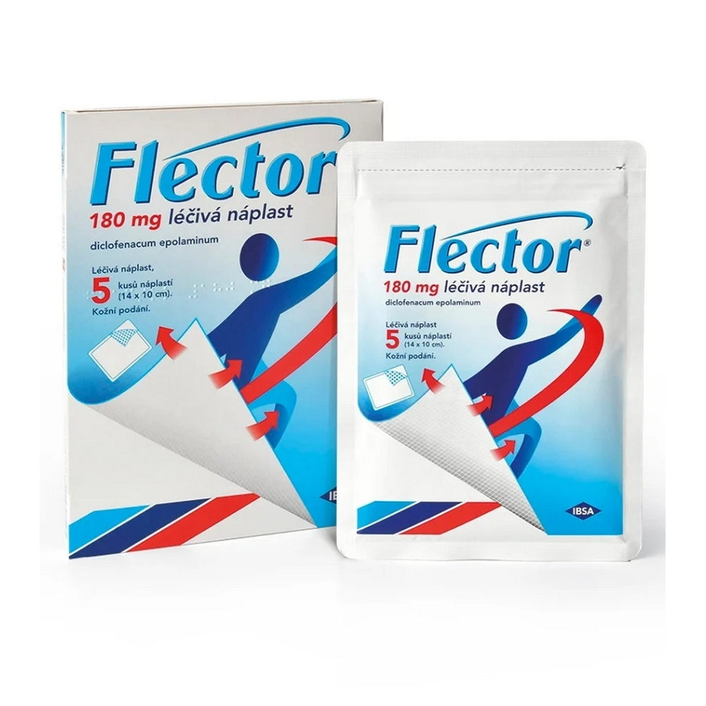 FLECTOR 180mg Léčivá náplast 5 kusů