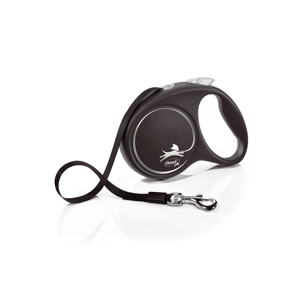 Flexi Black Design vel. L páska 5 m/50 kg stříbrné