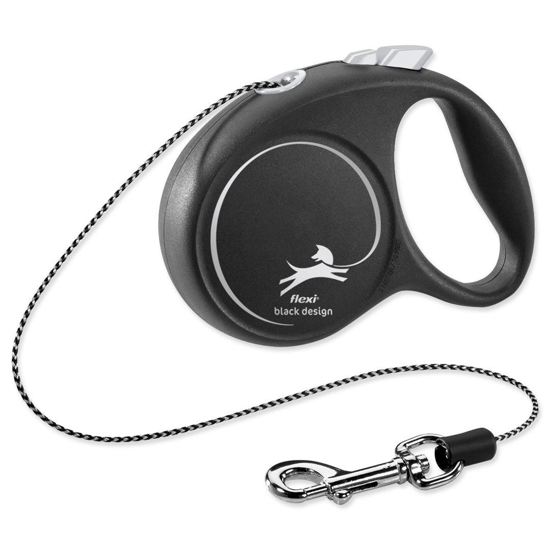 Flexi Black Design XS lanko 3m černá do 8kg