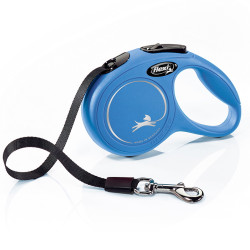 FLEXI New Classic vodítko pro psy pásek modrá, Velikost vodítka: XS - 3 m
