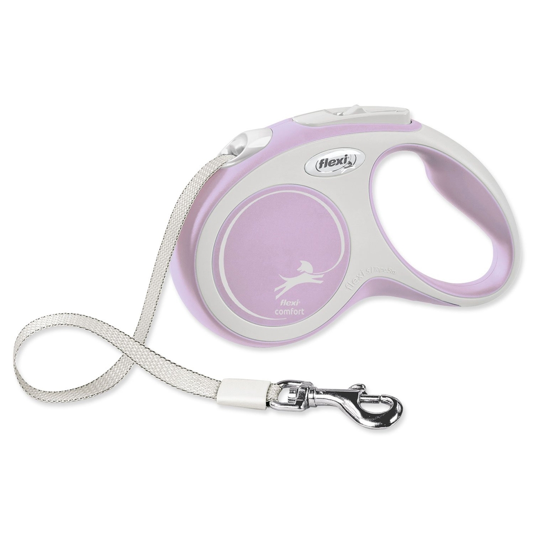 Flexi New Comfort S popruh 5m růžová do 15kg