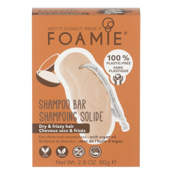 FOAMIE Tuhý šampon pro suché a kudrnaté vlasy Kiss Me Argan Shampoo Bar 80 g