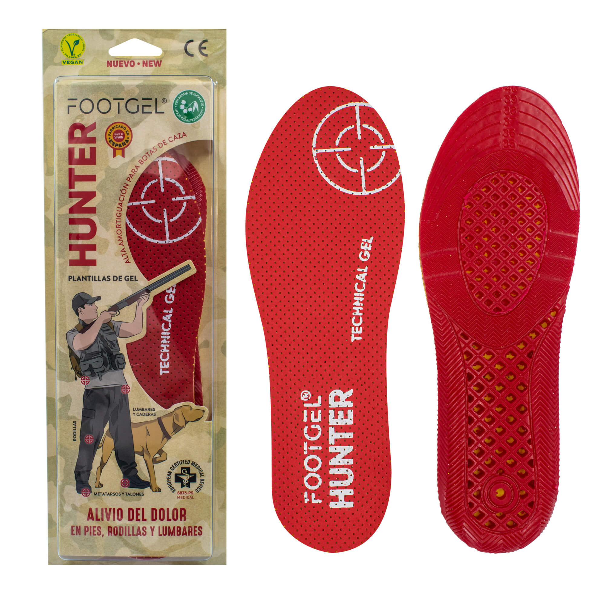 FOOTGEL Vložky do bot HUNTER EU 41-46