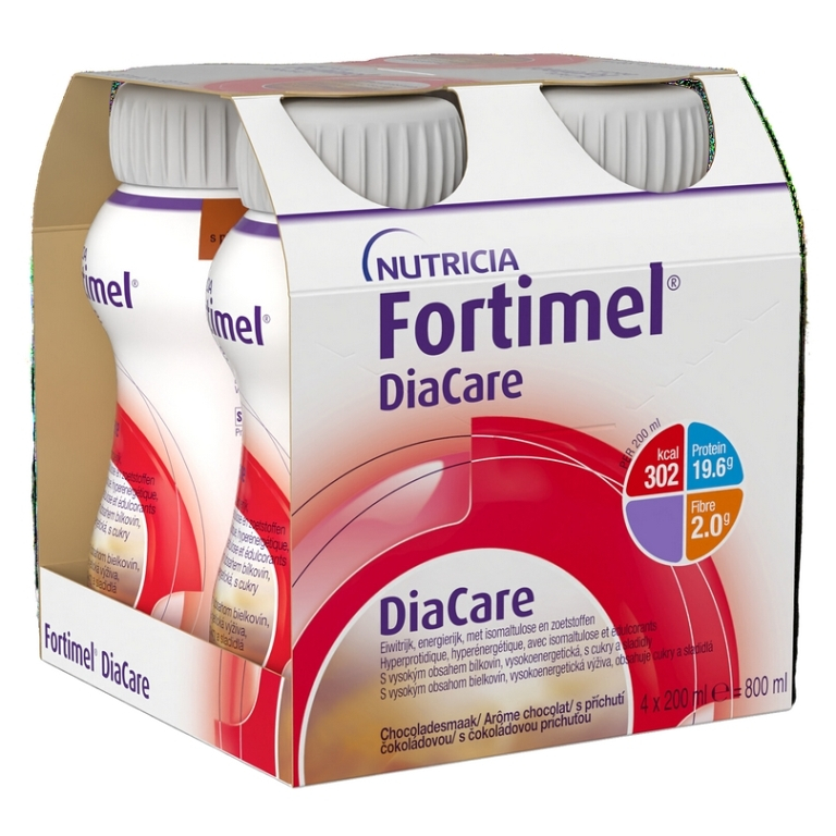 FORTIMEL DiaCare s příchutí čokoláda 4 x 200 ml