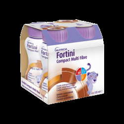 FORTINI Compact MF s příchutí čokolády - karamel por.sol. 4 x 125 ml