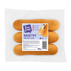 FREE DAYS Bezlepkové bagetky 3 kusy