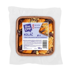 FREE DAYS Bezlepkový koláč třený s malinovou náplní a drobenkou 180 g