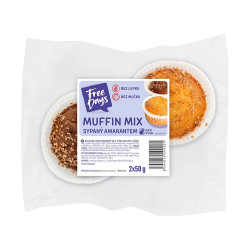 FREE DAYS Bezlepkový muffin mix sypaný amarantem 2 kusy