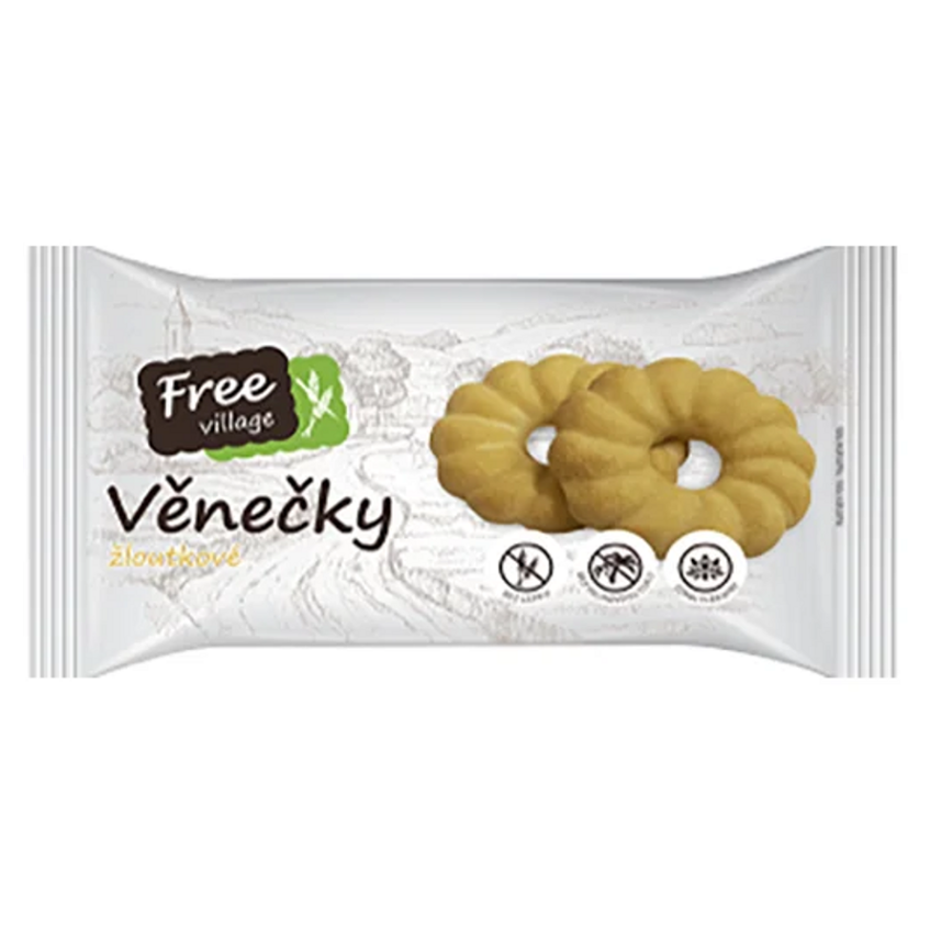 FREEVILLAGE Věnečky žloutkové bez lepku 100 g