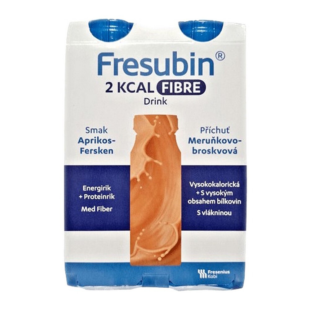 FRESUBIN 2kcal Fibre drink meruňka-broskev 4 x 200 ml