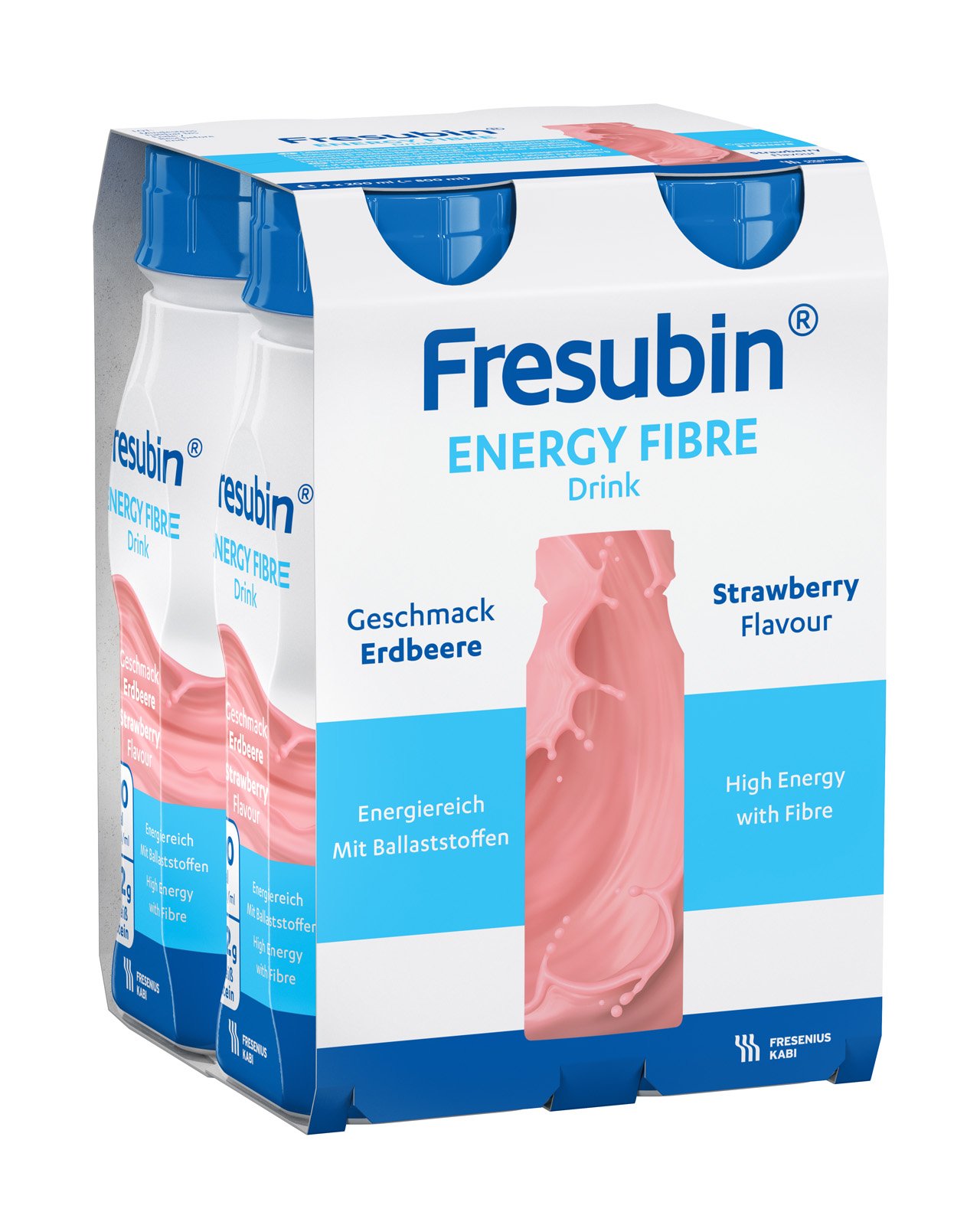FRESUBIN Energy Fibre perorální roztok Jahoda 4 x 200 ml