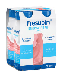 FRESUBIN Energy Fibre perorální roztok Jahoda 4 x 200 ml