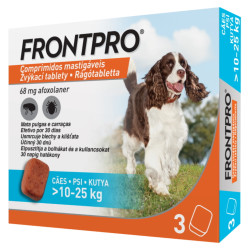 FRONTPRO® antiparazitární žvýkací tablety pro psy (10-25 kg) 68 mg 3 kusy