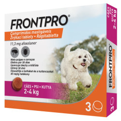 FRONTPRO® antiparazitární žvýkací tablety pro psy (2-4 kg) 11,3 mg 3 kusy