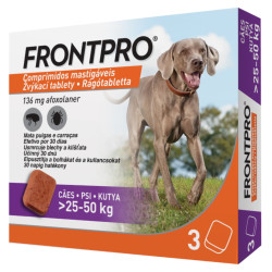 FRONTPRO® antiparazitární žvýkací tablety pro psy (25-50 kg) 136 mg 3 kusy