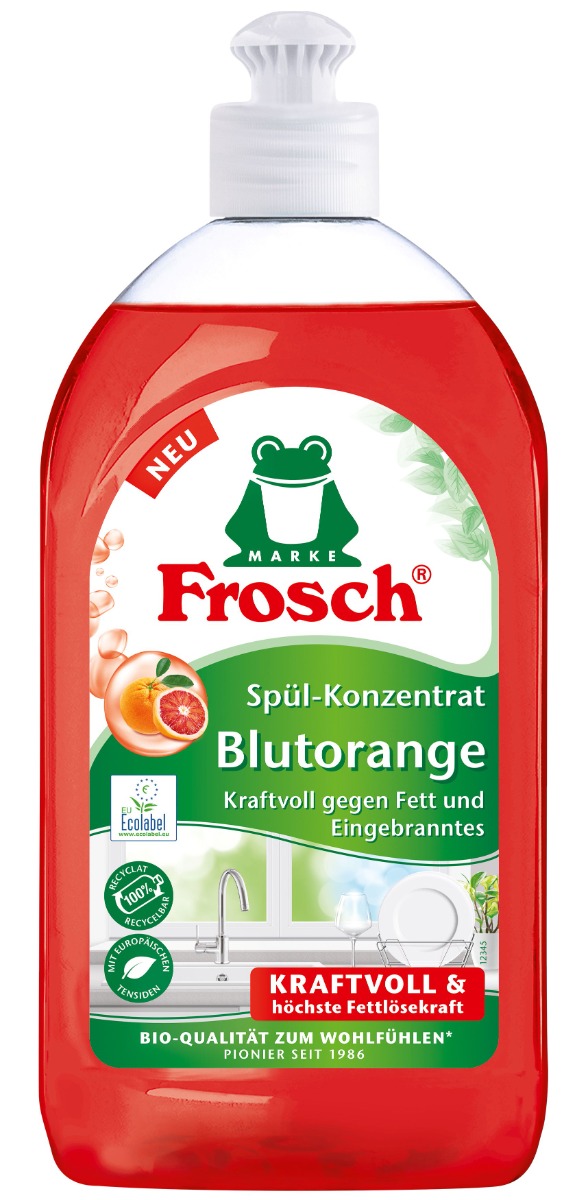Frosch Koncentrovaný prostředek na mytí nádobí Červený pomeranč 500 ml