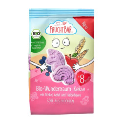 FRUCHTBAR Špaldové máslové sušenky s ovocem jednorožec BIO 100 g